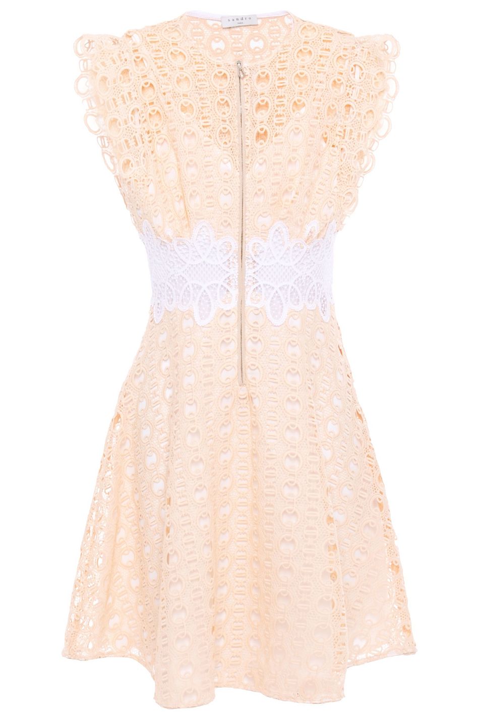 neutral lace dress