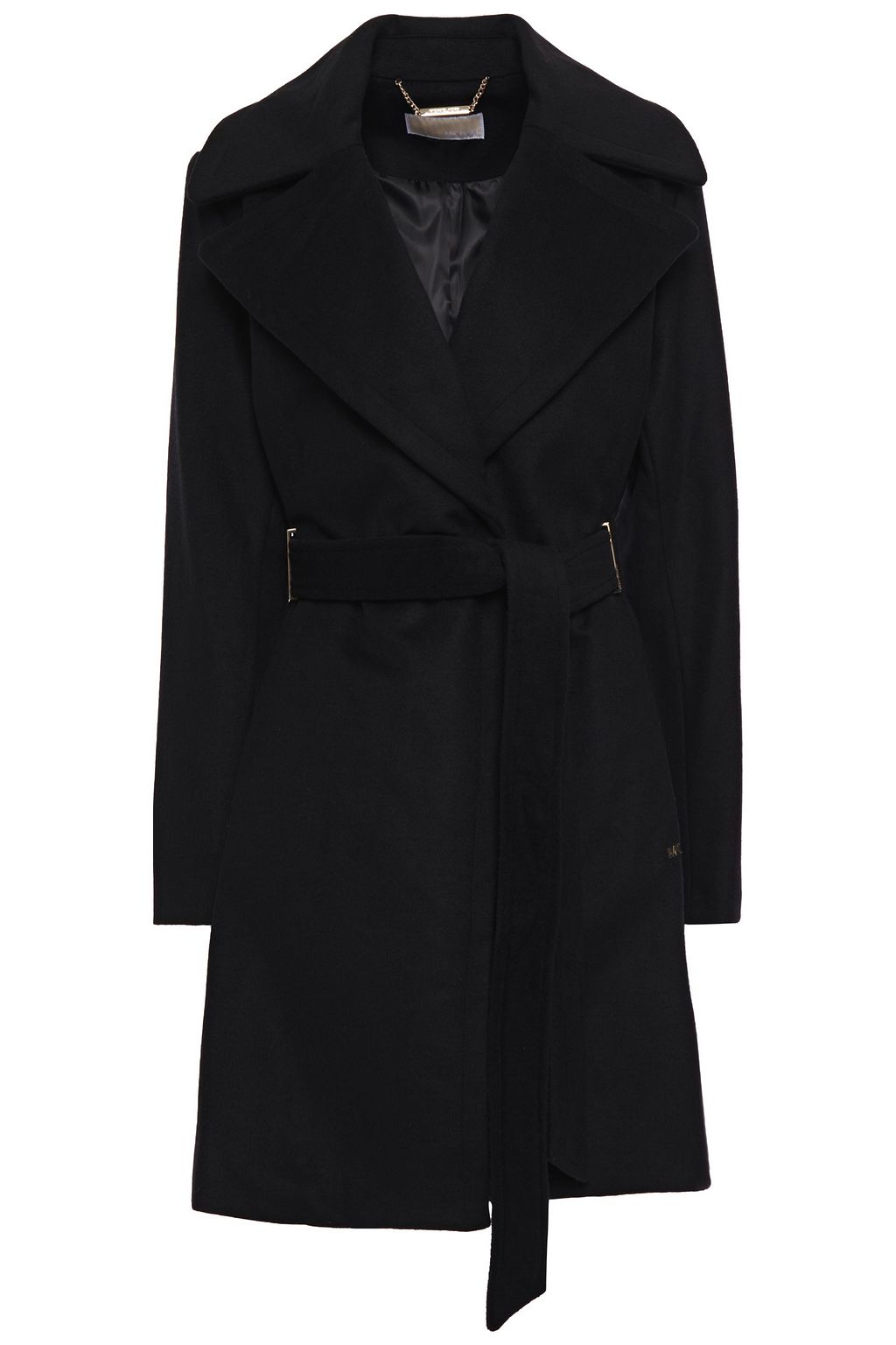 michael kors belted wool blend coat