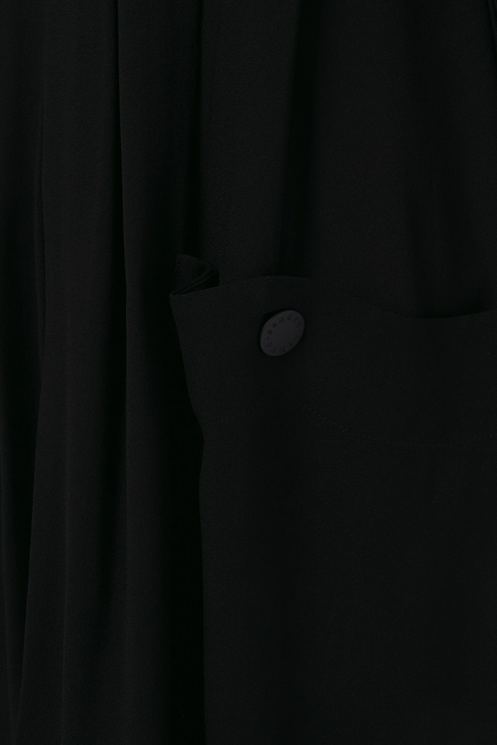 SANDRO Milene asymmetric pleated crepe mini dress