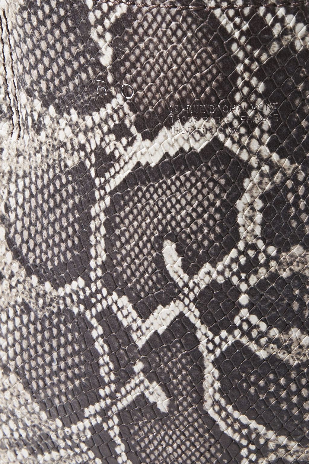 IRO Broome snake-effect leather shoulder bag