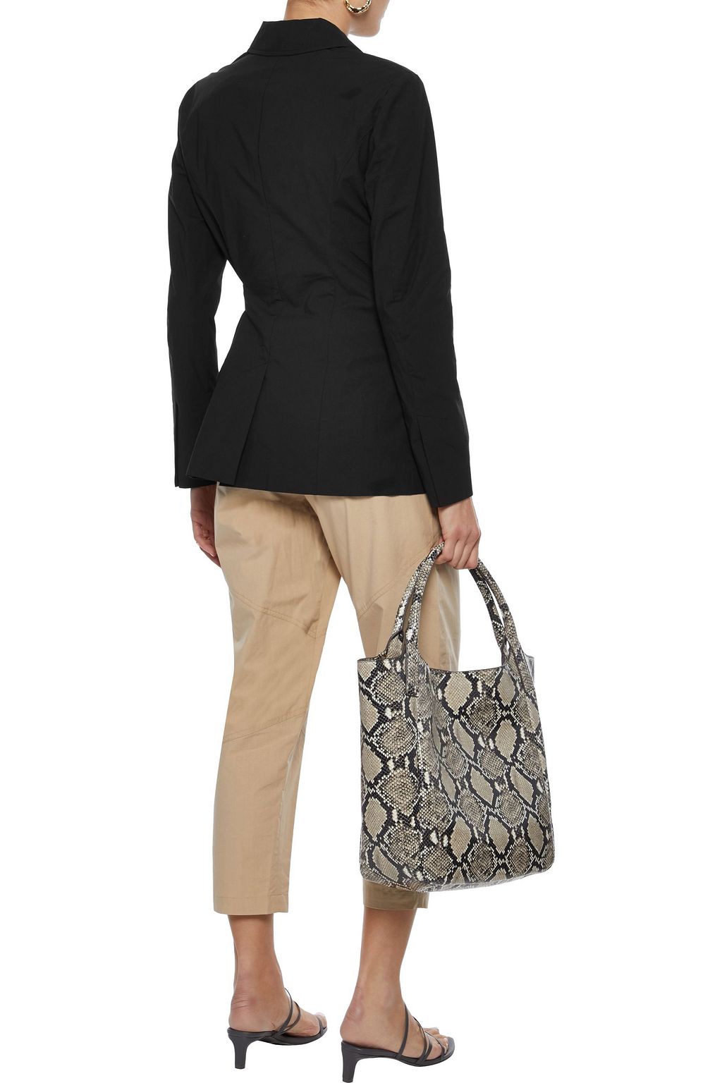 A.L.C. Ridley belted cotton-blend blazer