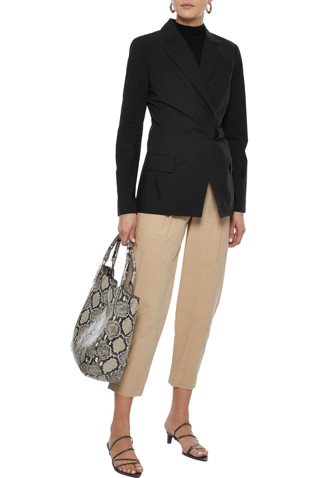 A.L.C. Ridley belted cotton-blend blazer