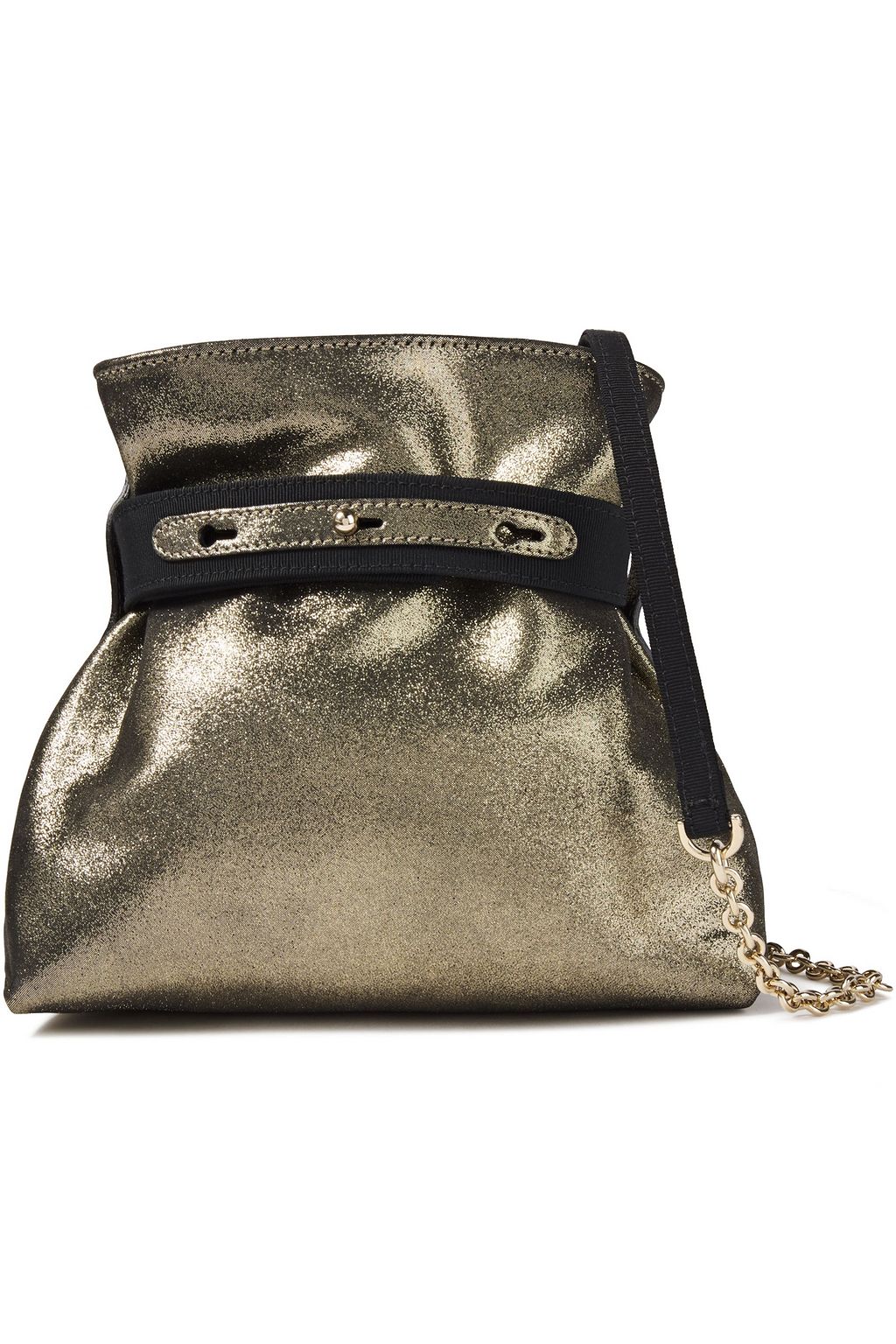 bronze leather bag
