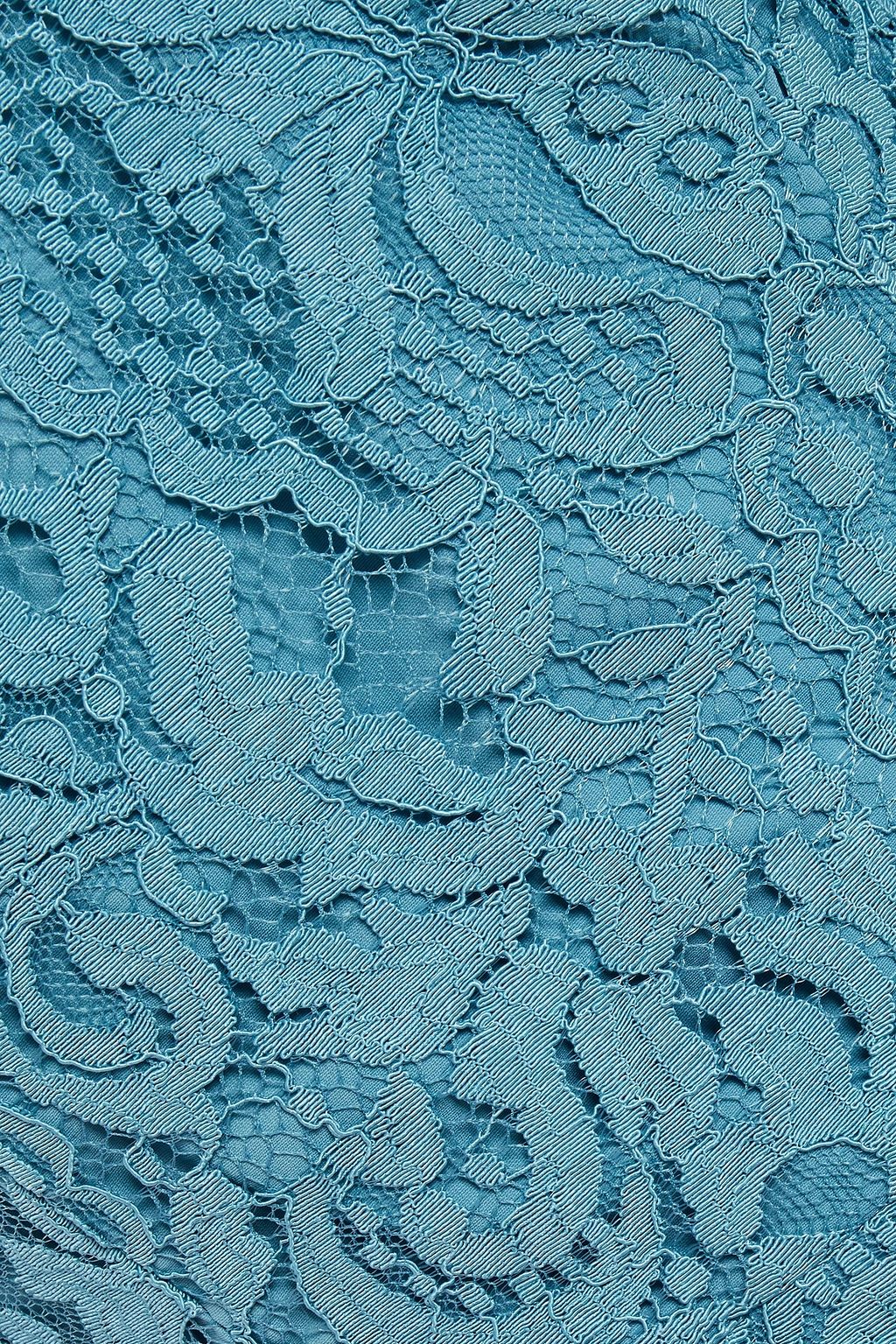 REBECCA VALLANCE Mae scalloped corded lace mini dress