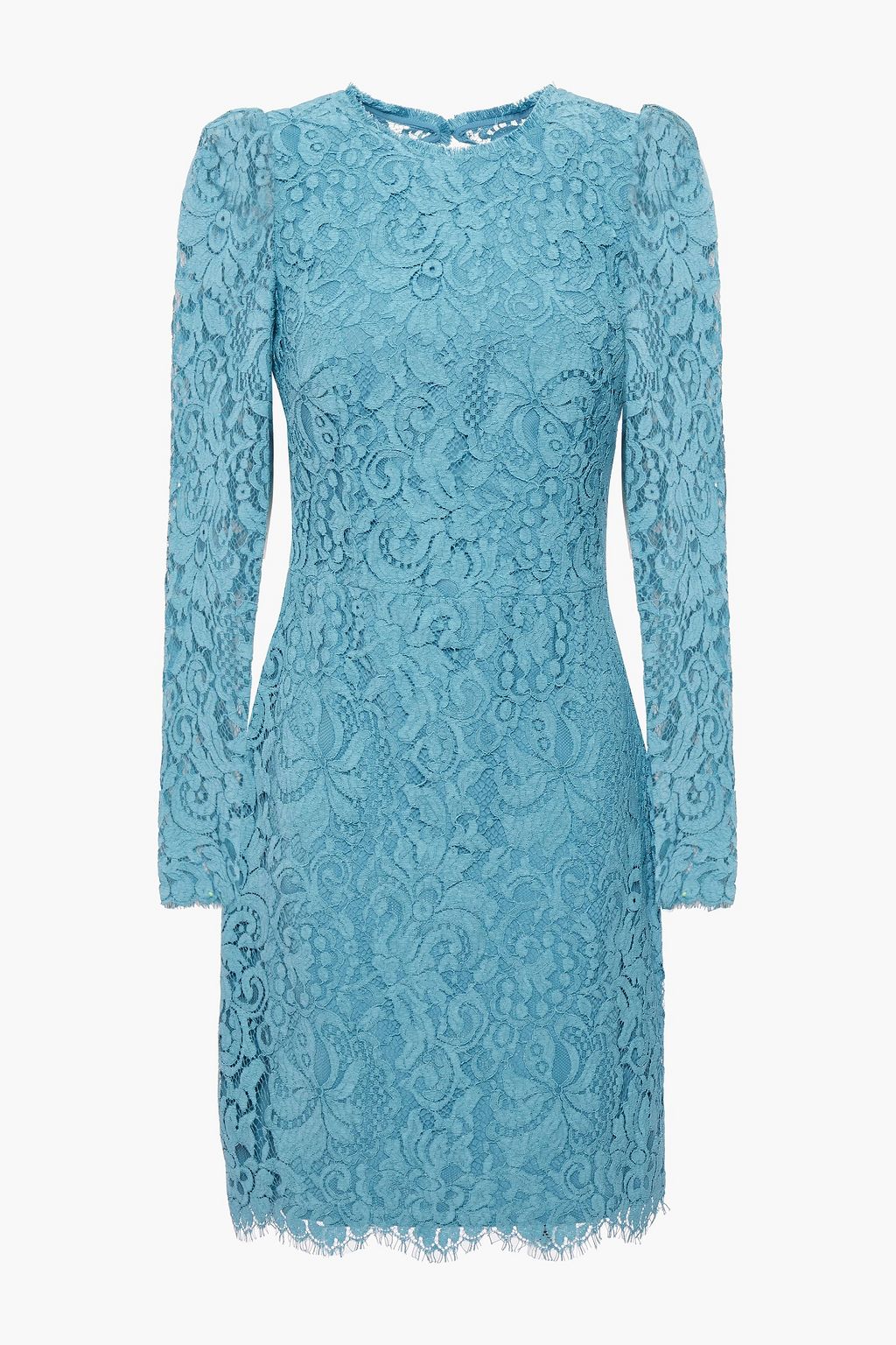 light blue scalloped dress