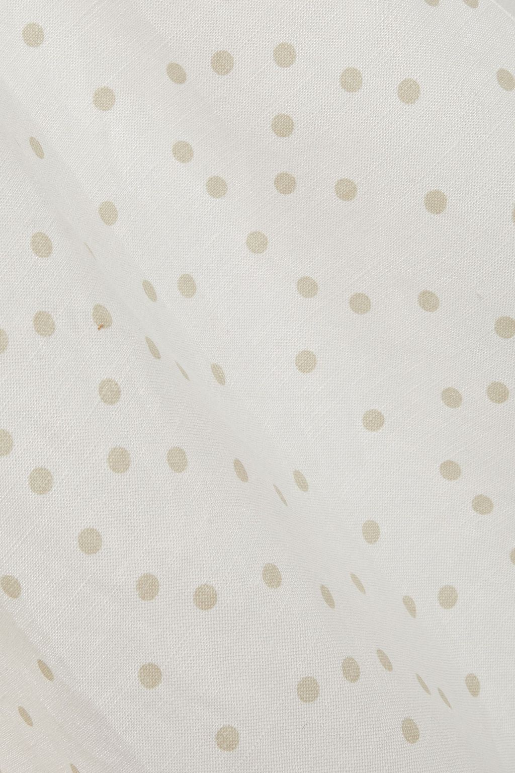 REBECCA VALLANCE Holliday cropped polka-dot linen-blend halterneck top