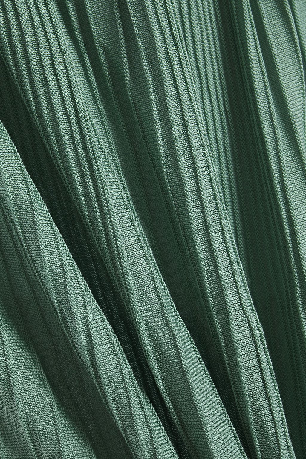 MISSONI Ribbed cotton mini skirt