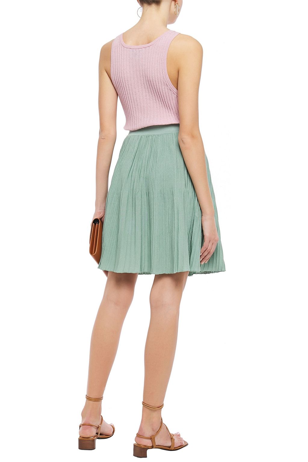 MISSONI Ribbed cotton mini skirt