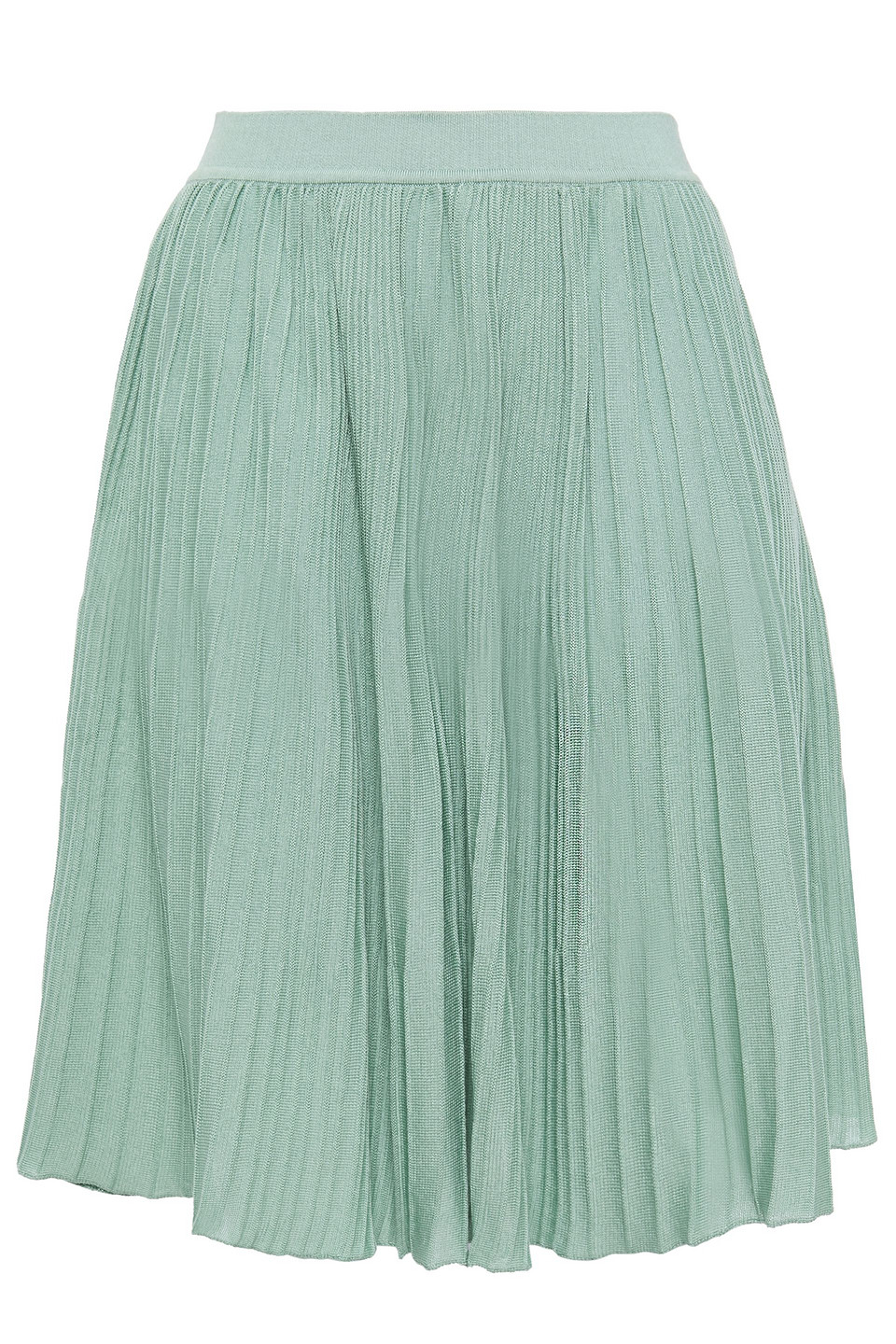 Missoni Woman Ribbed Cotton Mini Skirt Mint Size 40