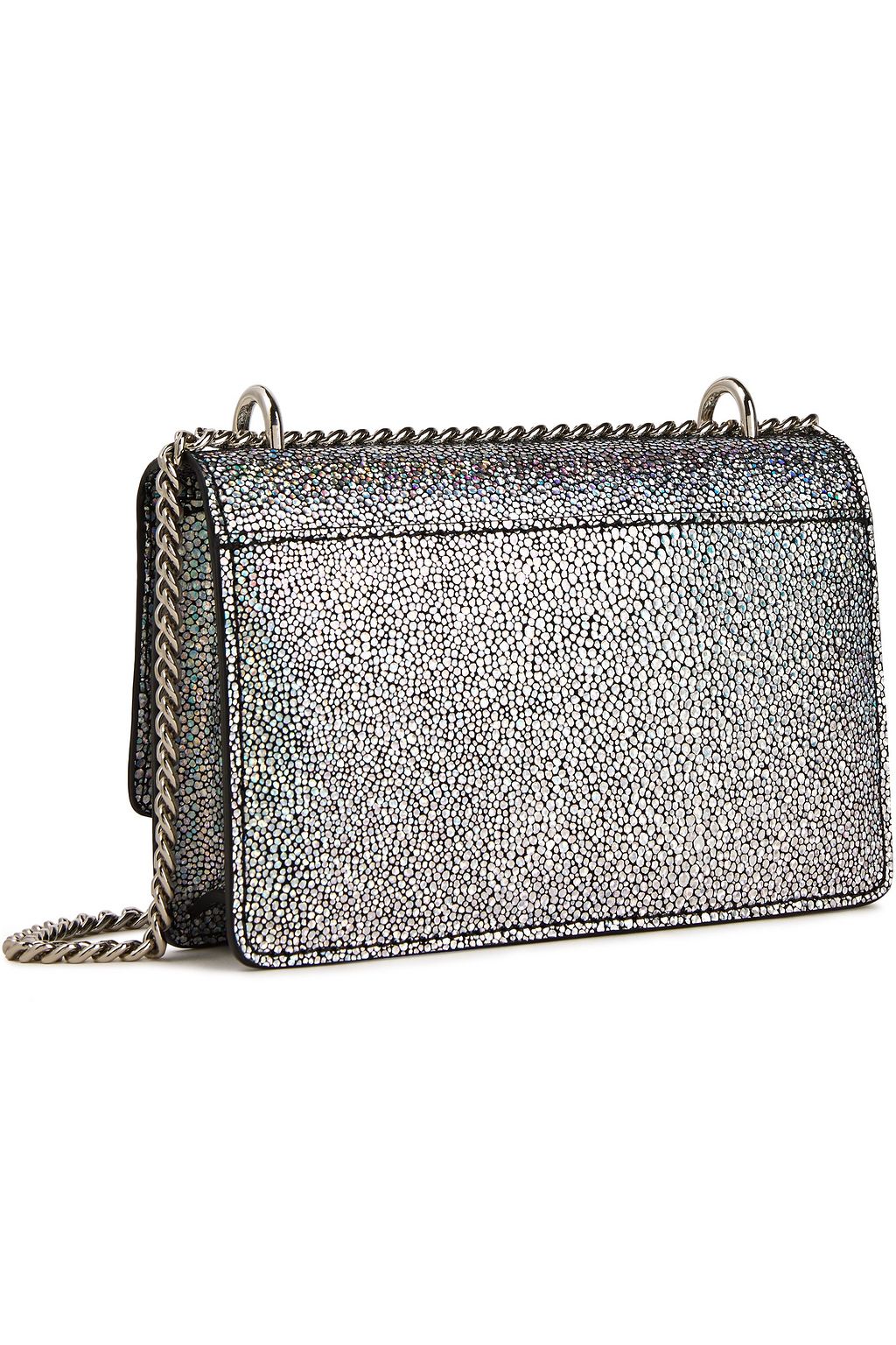 IRO Venice holographic suede shoulder bag