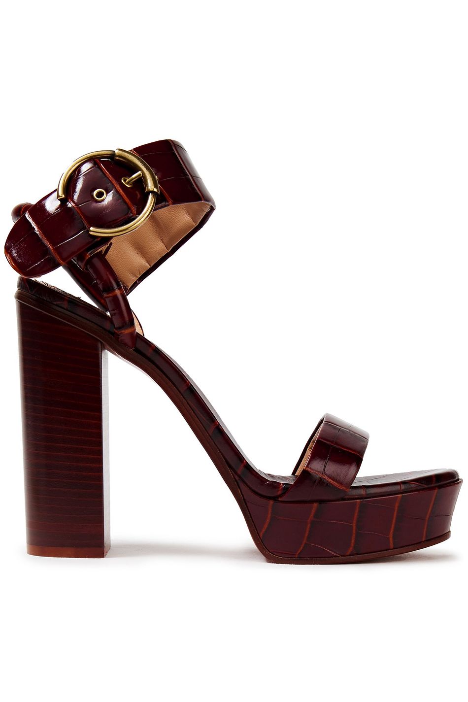chloe croc sandals