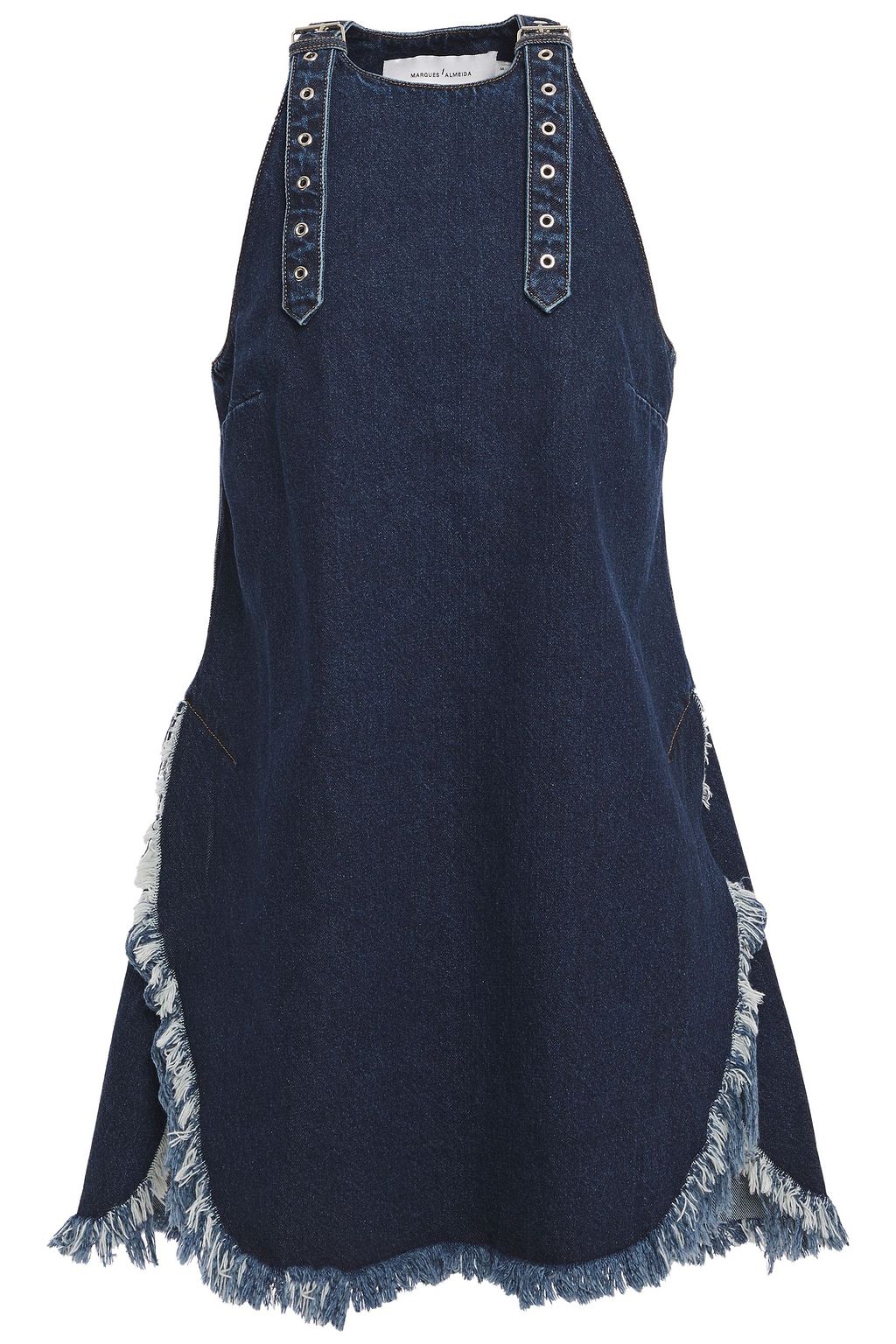 denim buckle dress