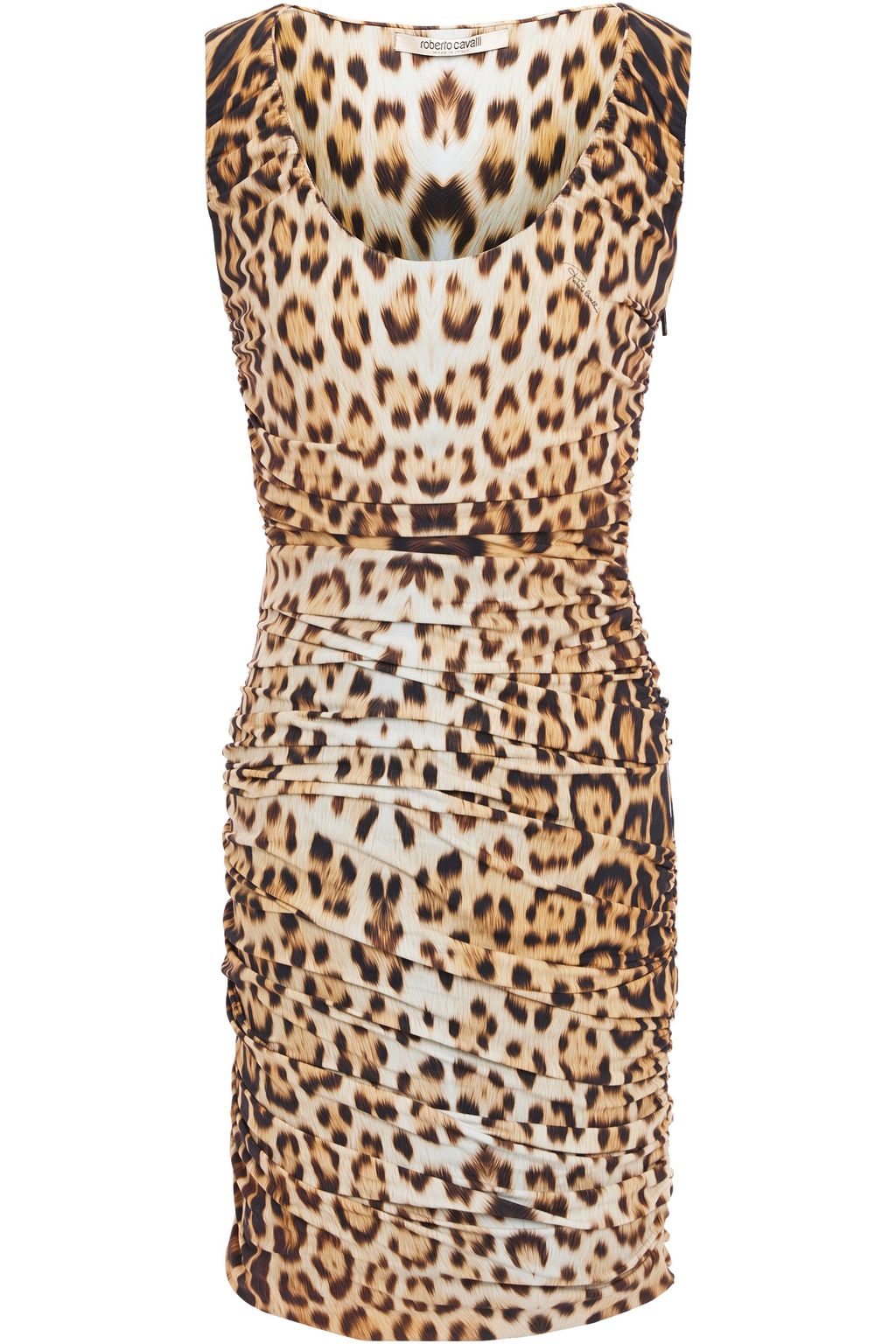 leopard print stretch dress