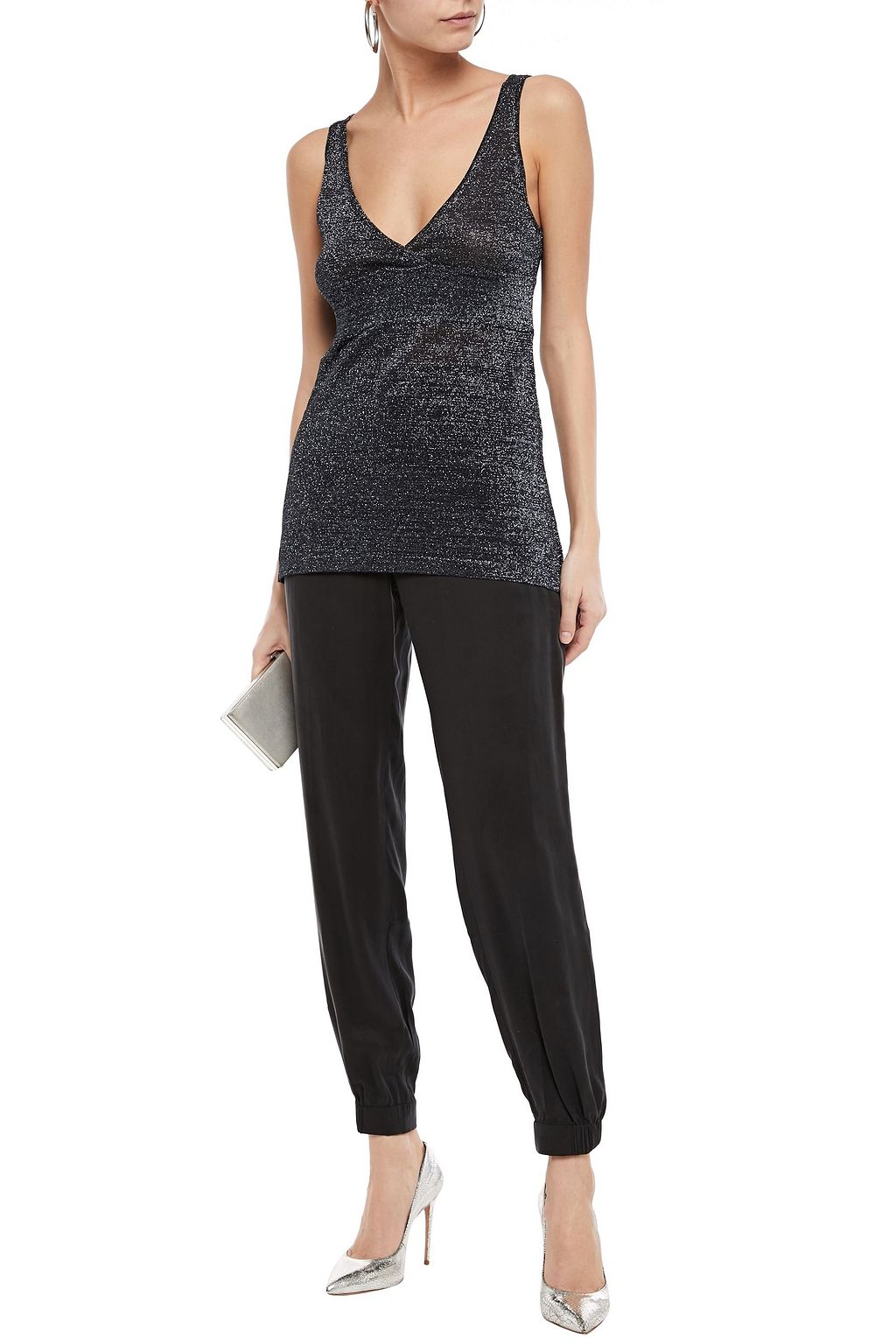 MISSONI Metallic knitted tank