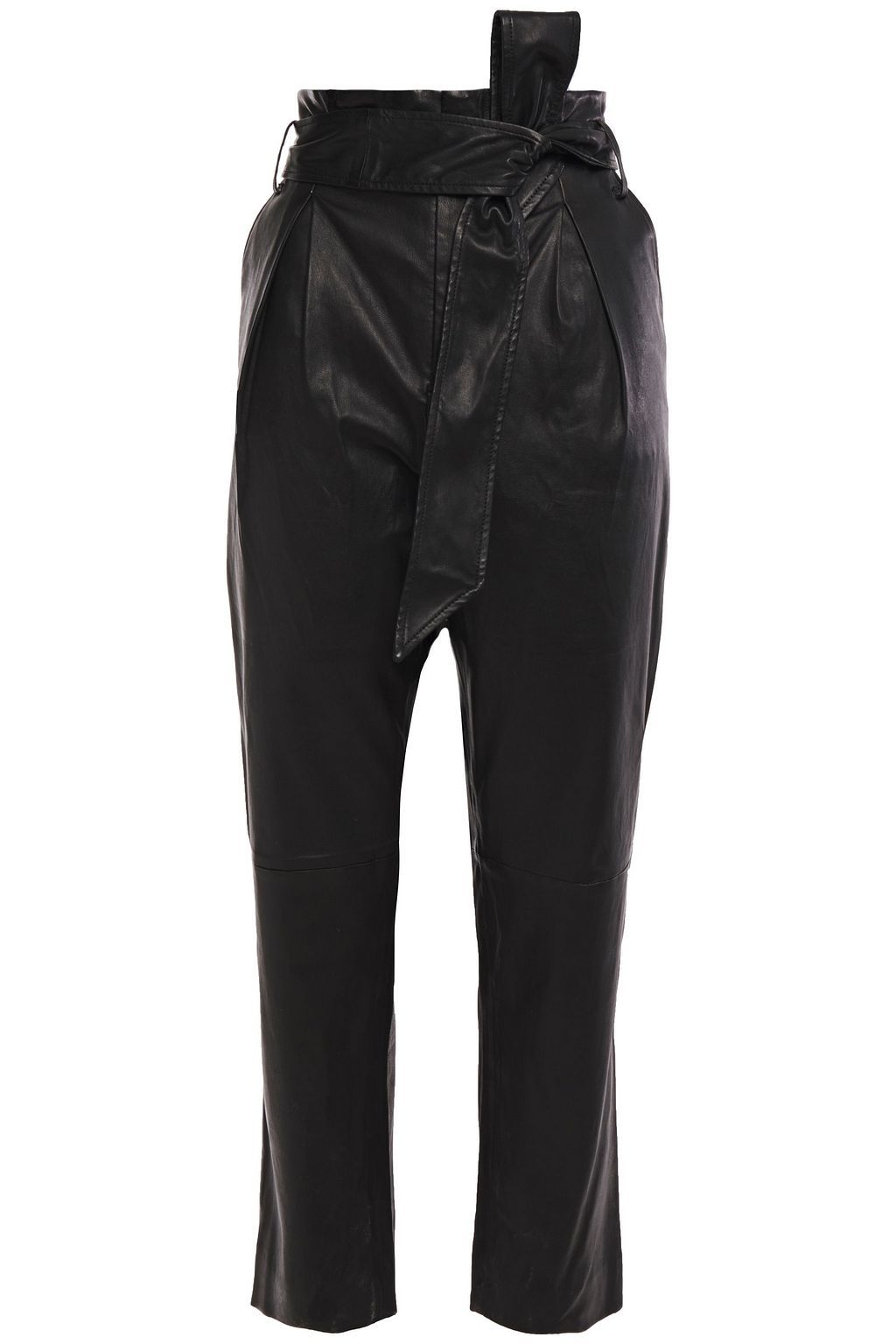 belted leather pants