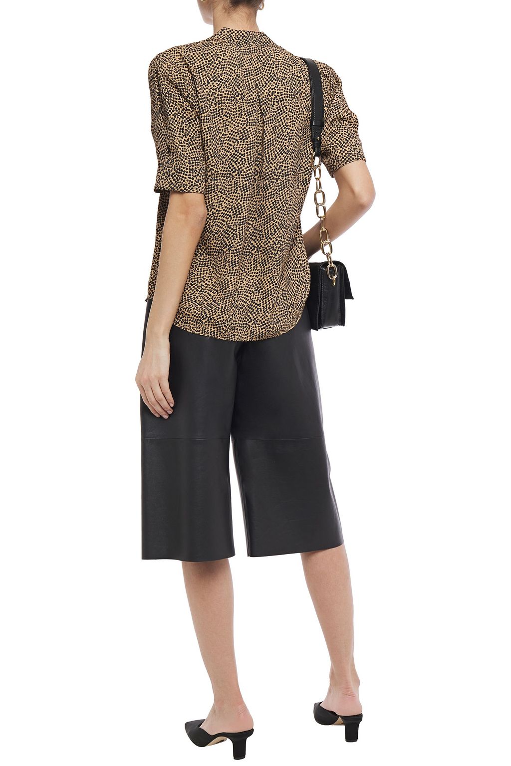 JOIE Printed crepe de chine top