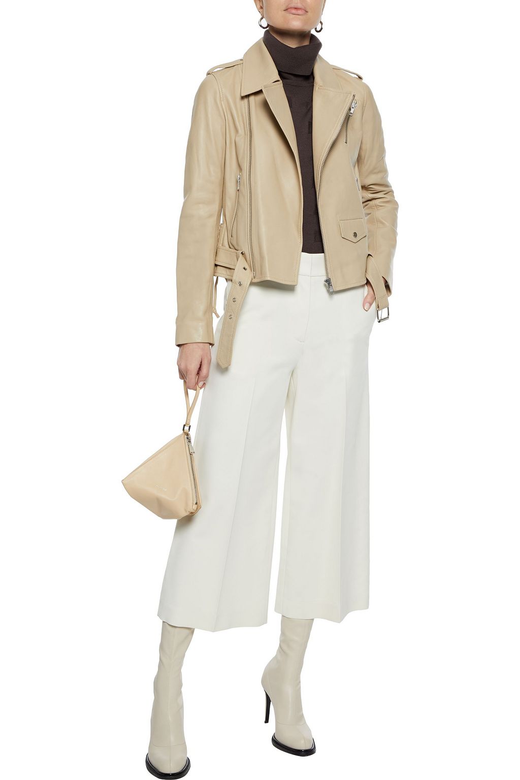 A.L.C. Dree lace-up leather biker jacket