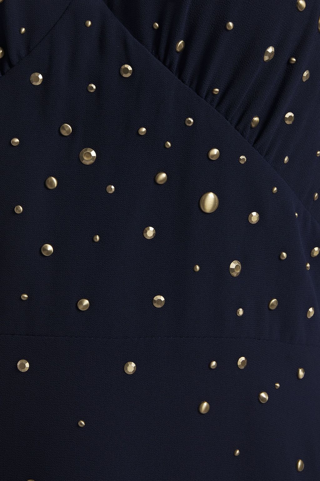 MICHAEL MICHAEL KORS Embellished gathered chiffon midi dress
