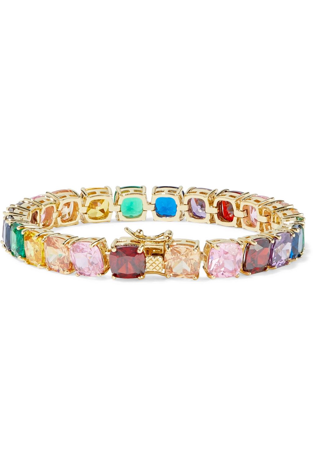 CZ BY KENNETH JAY LANE Gold-plated crystal bracelet