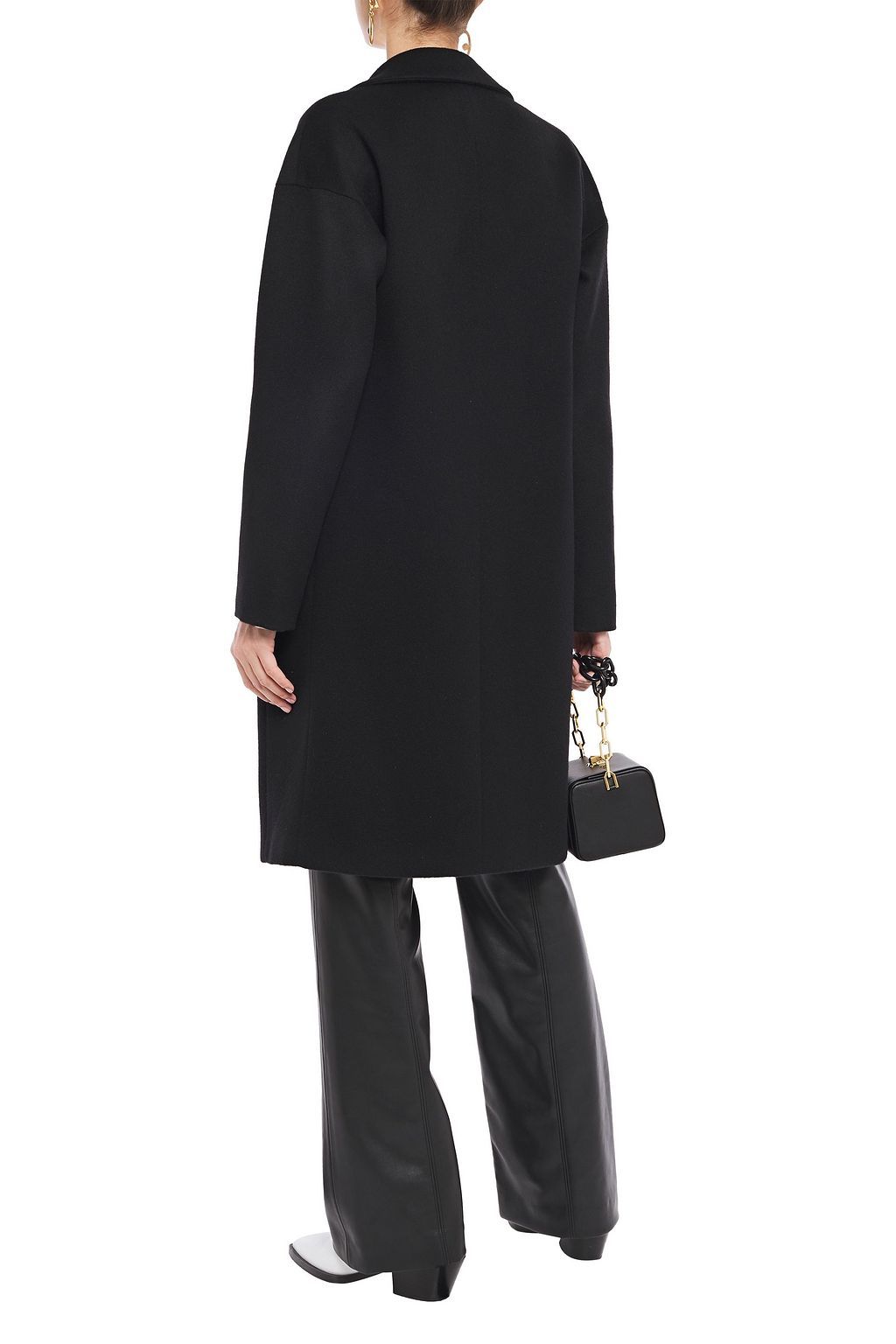 ROBERTO CAVALLI Angora and wool-blend felt coat