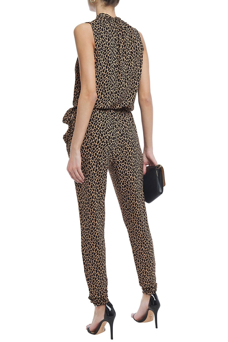 michael kors leopard print jumpsuit