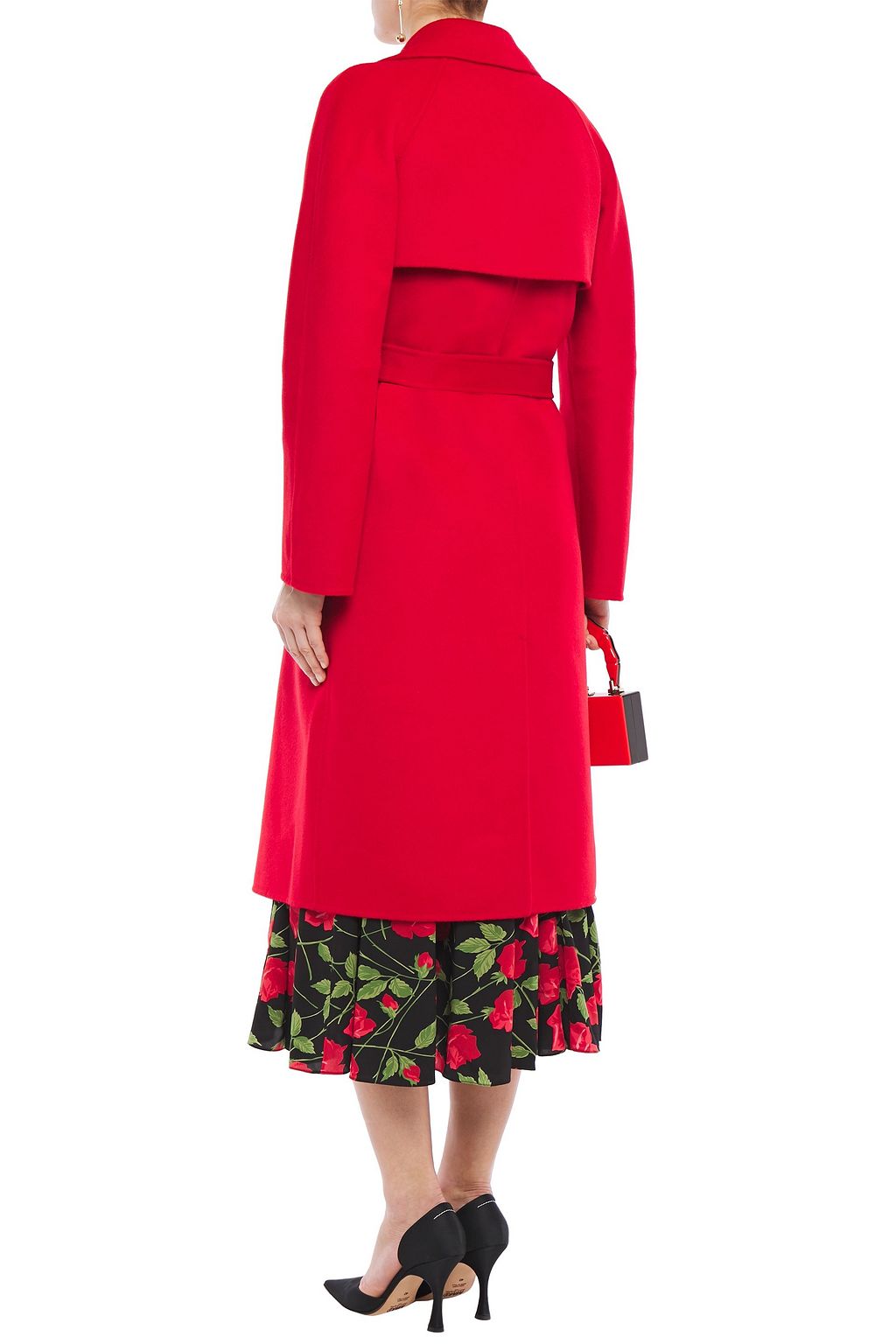 MICHAEL KORS COLLECTION Belted wool-blend felt coat