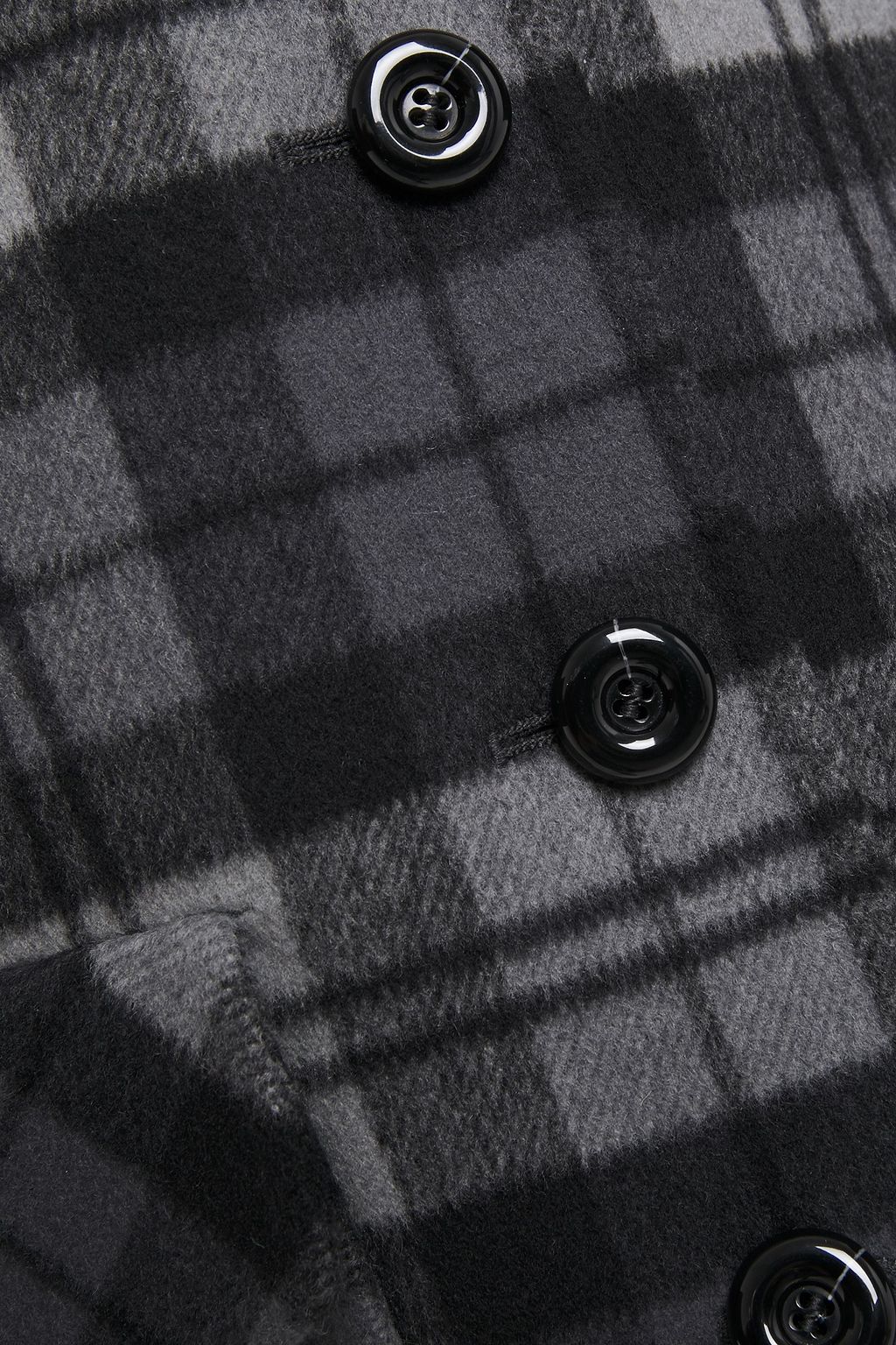 MICHAEL KORS COLLECTION Checked wool-felt coat