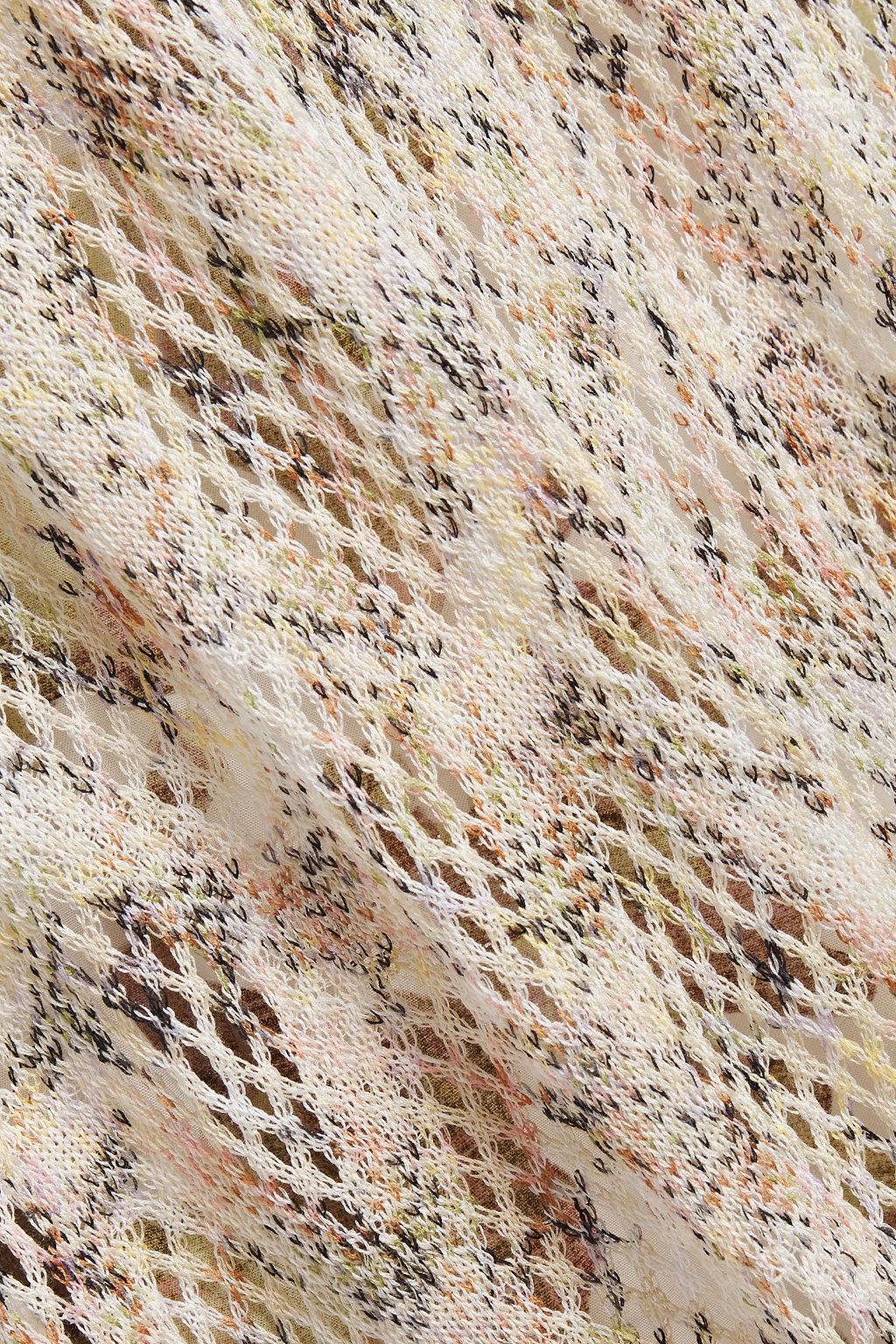 MISSONI Gathered crocheted cotton maxi dress