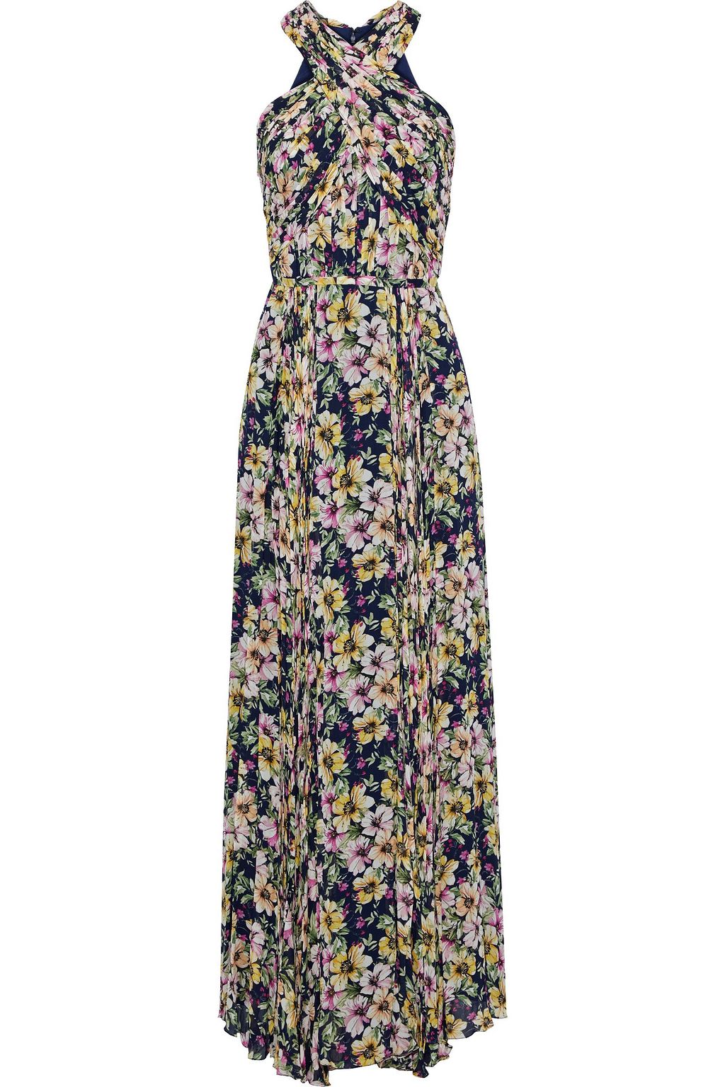 monique lhuillier navy gown