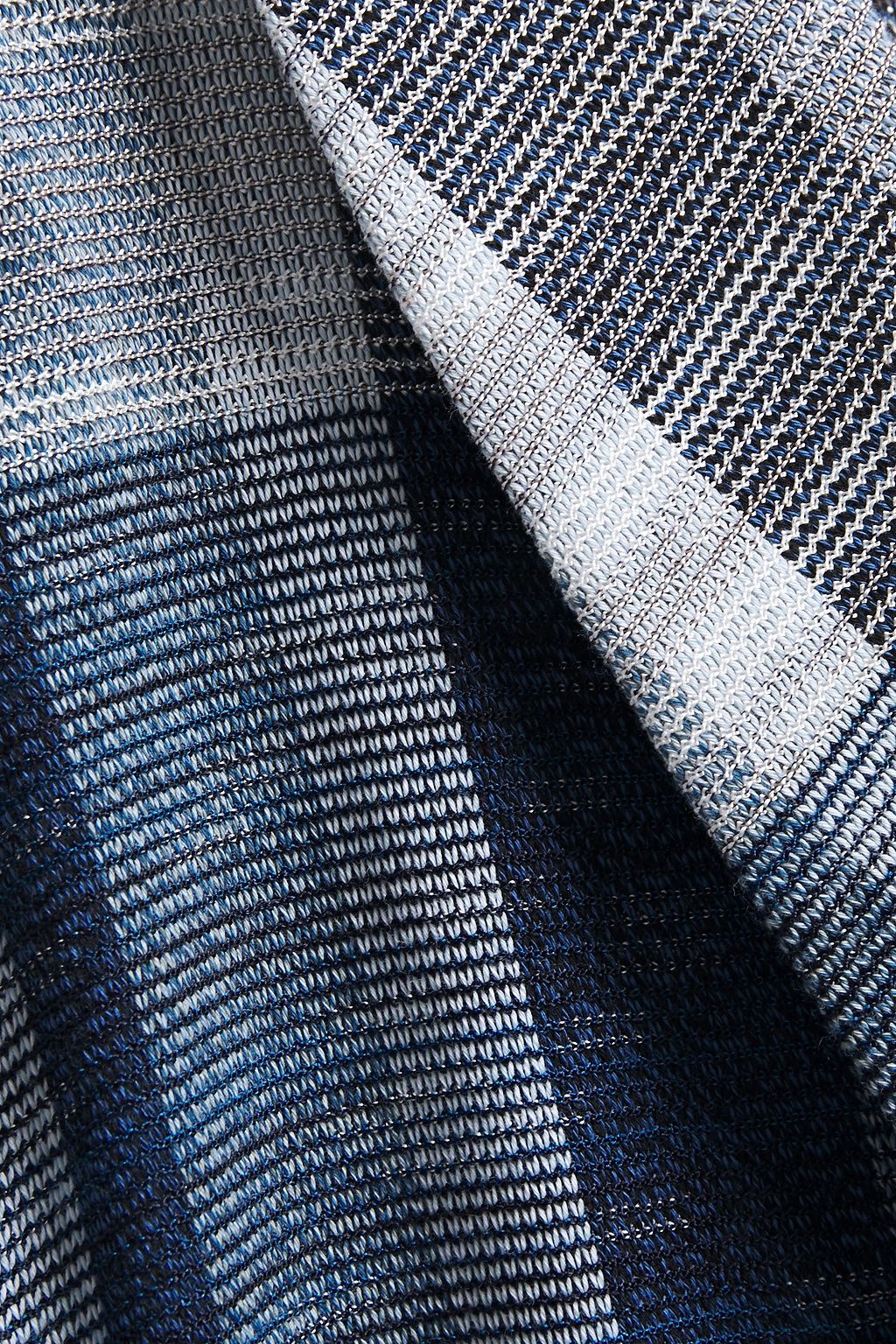 MISSONI Checked cotton-blend coat