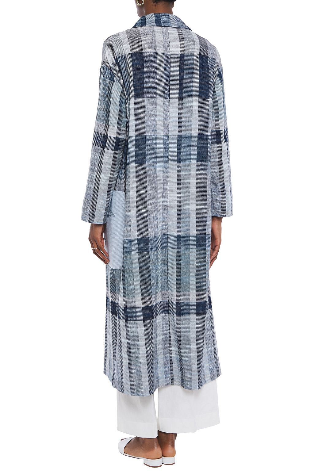 MISSONI Checked cotton-blend coat