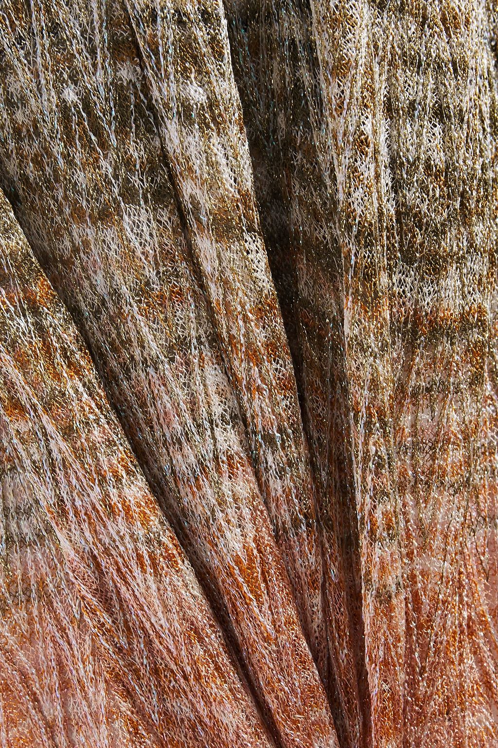 MISSONI Dégradé metallic crochet-knit coat