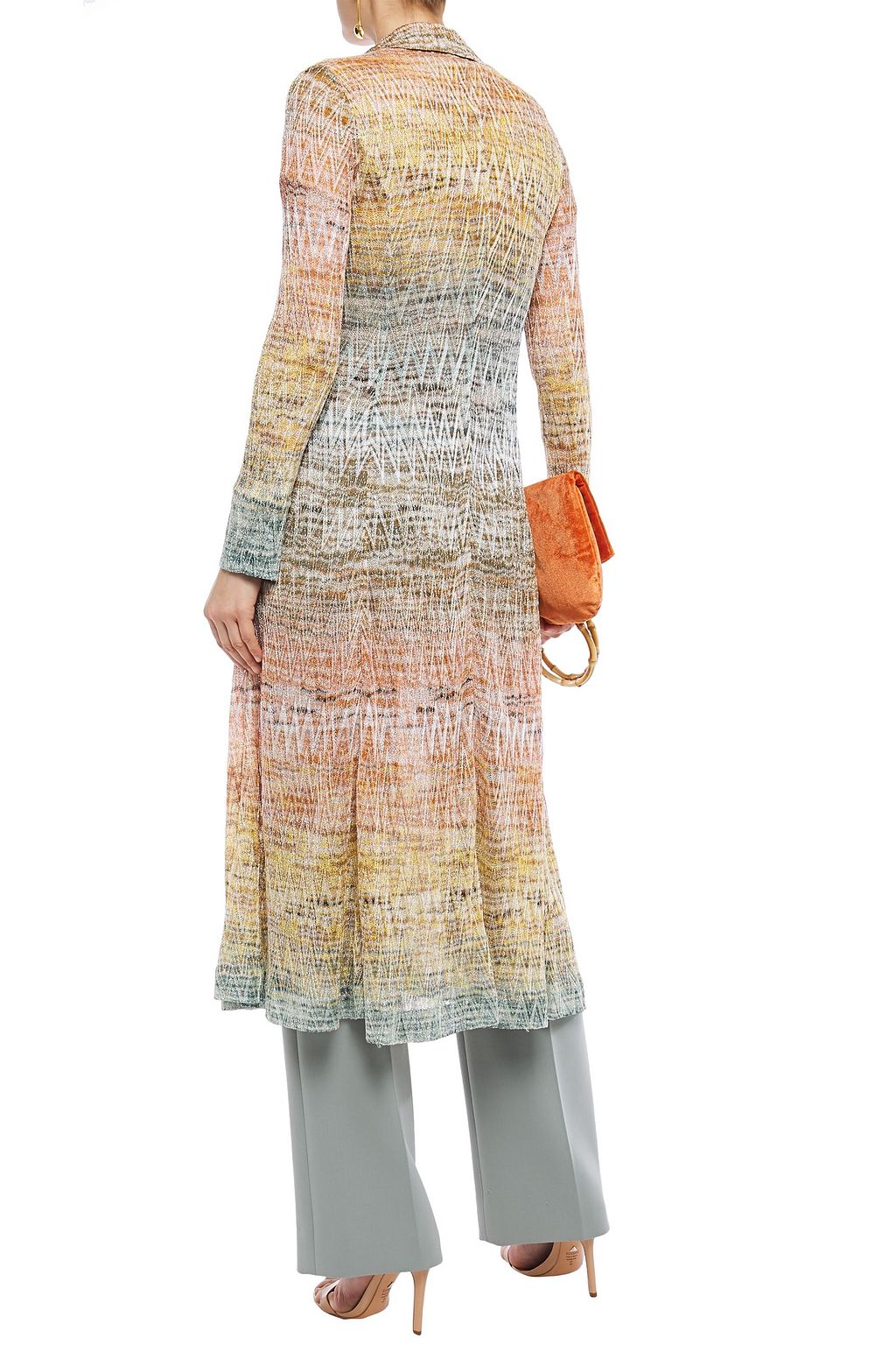 MISSONI Dégradé metallic crochet-knit coat