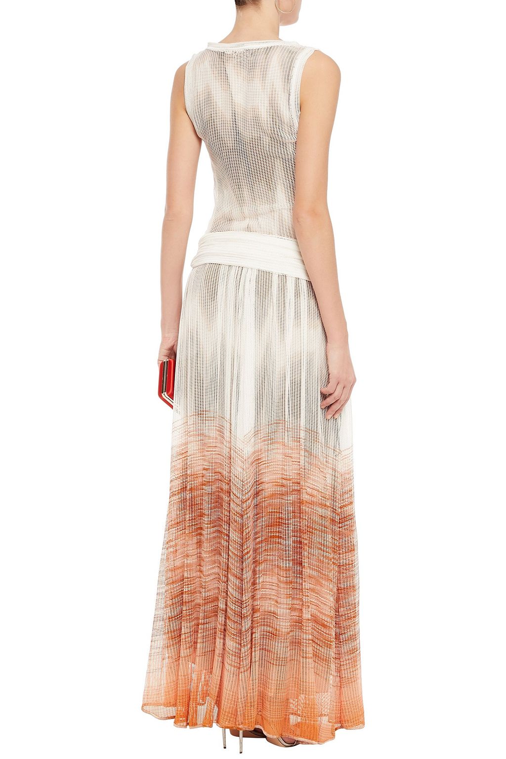 MISSONI Twist-front dégradé open-knit maxi dress