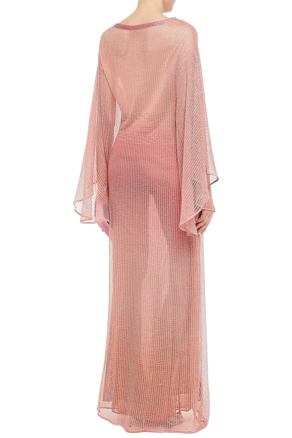 MISSONI Metallic crochet-knit maxi dress