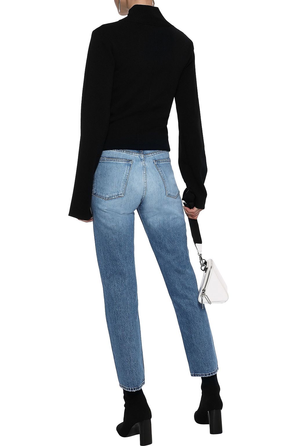 3X1 NYC W3 Higher Ground faded mid-rise straight-leg jeans