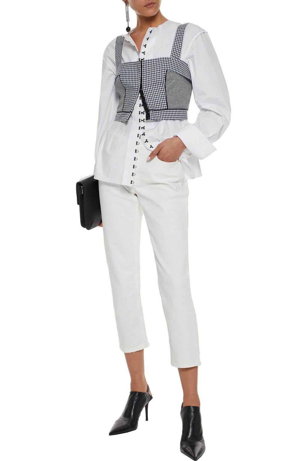 ACNE STUDIOS Patti cropped mid-rise slim-leg jeans