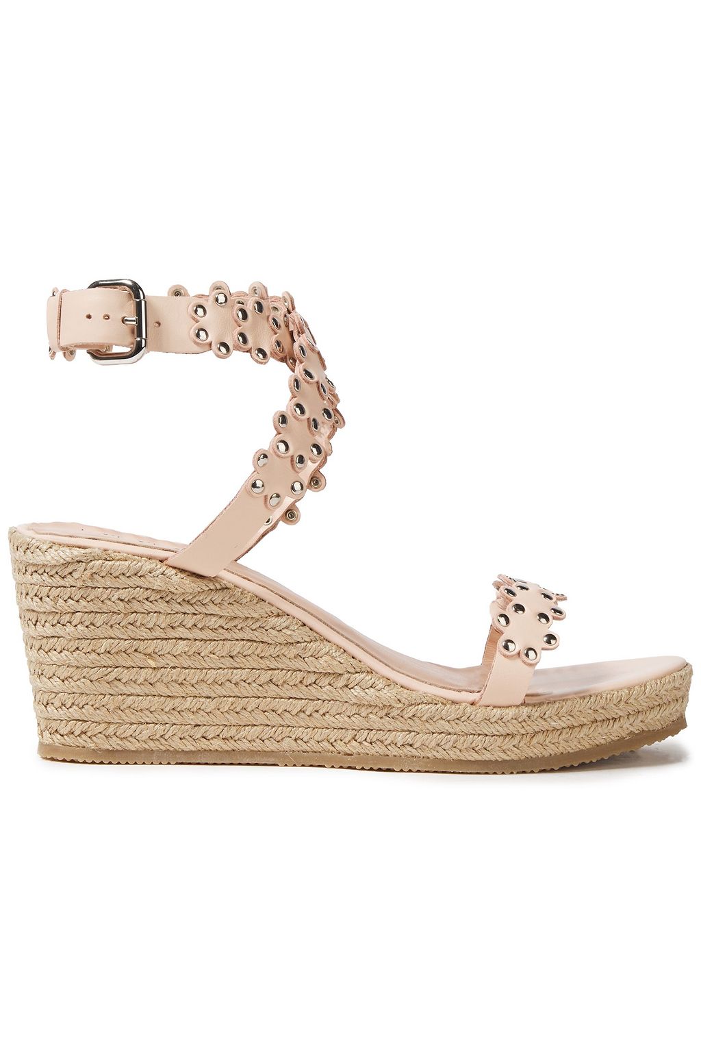 studded espadrille wedge sandals
