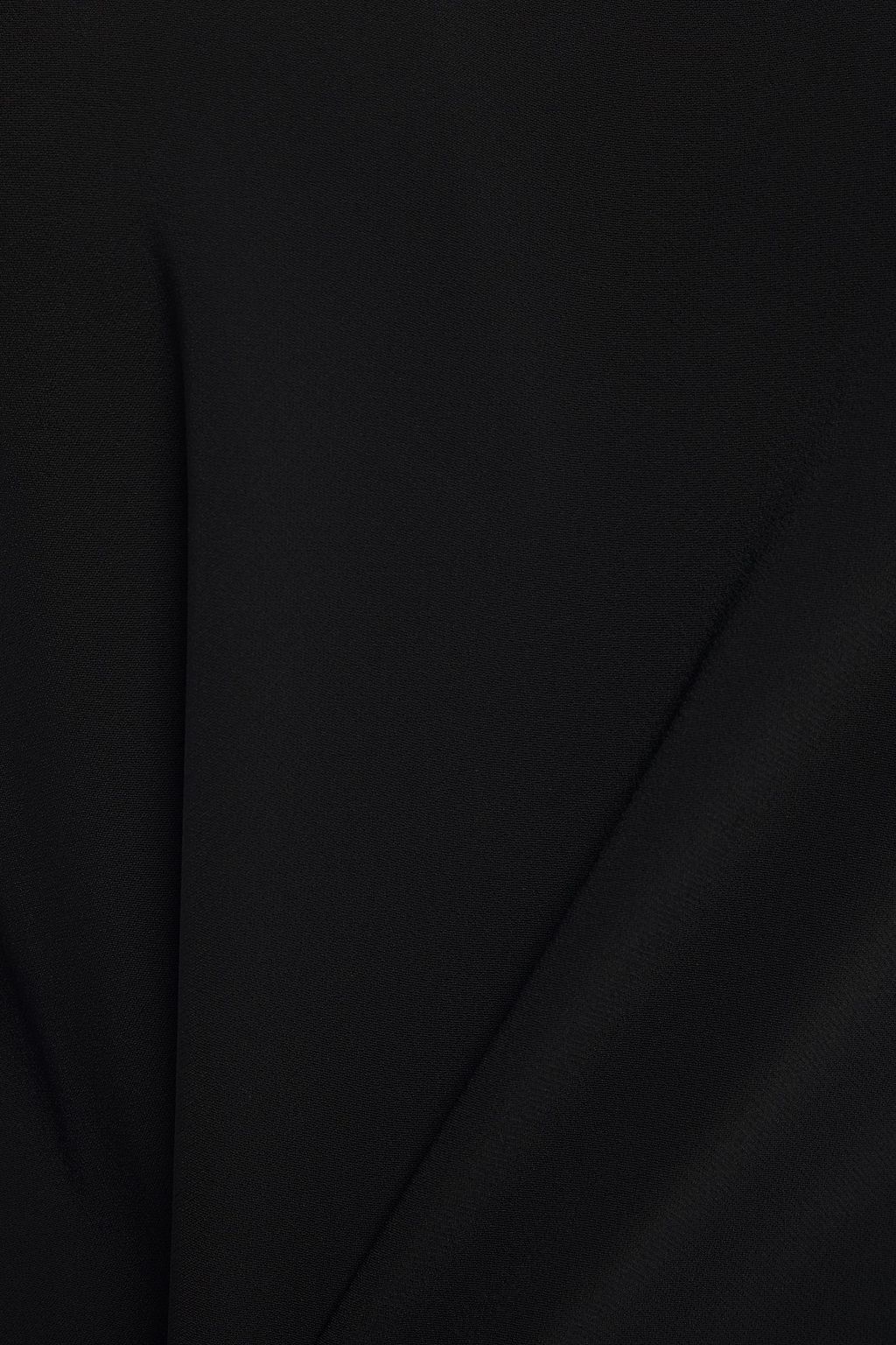 ACNE STUDIOS Gathered draped knotted crepe mini dress