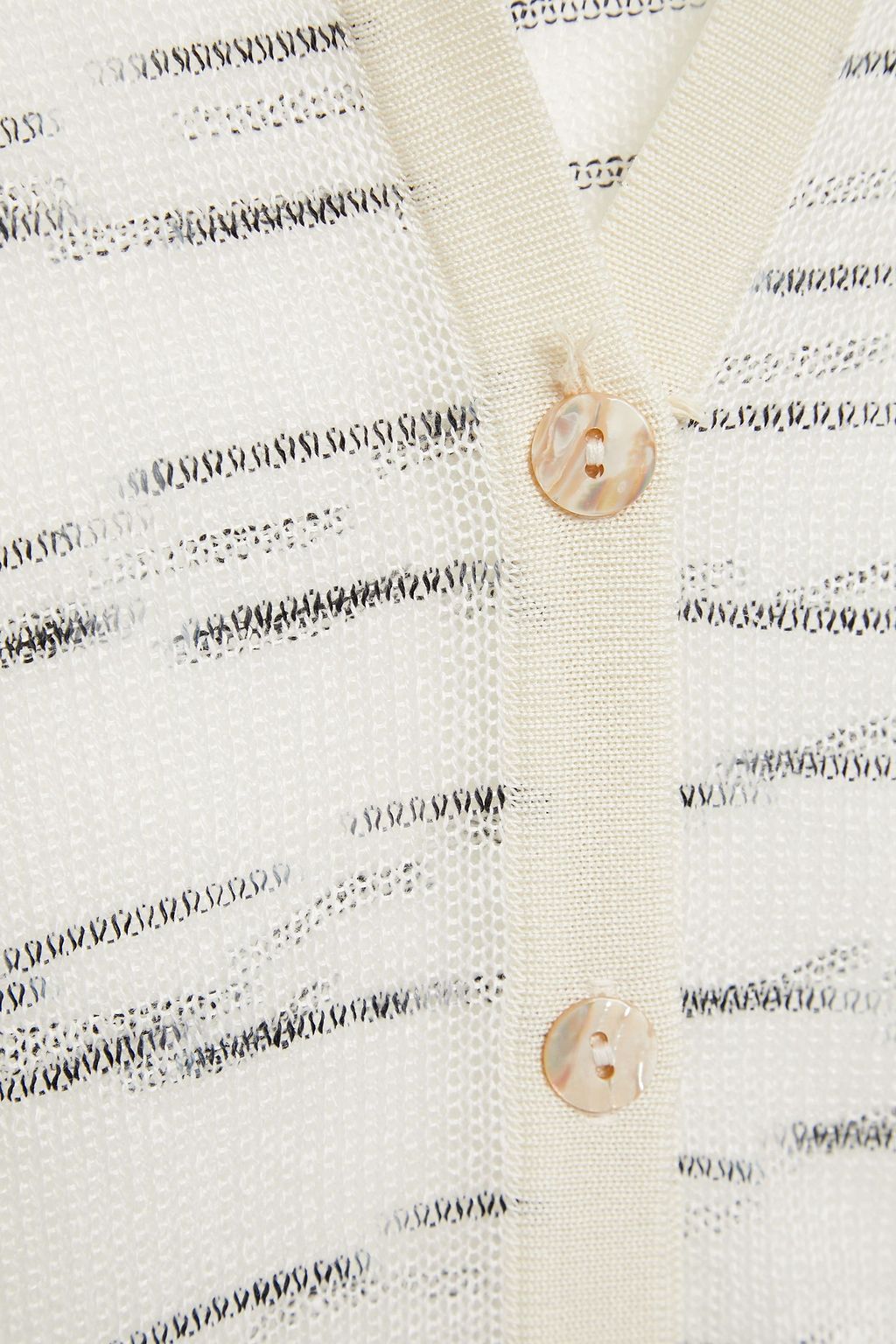 MISSONI Crochet-knit linen and cotton-blend shirt