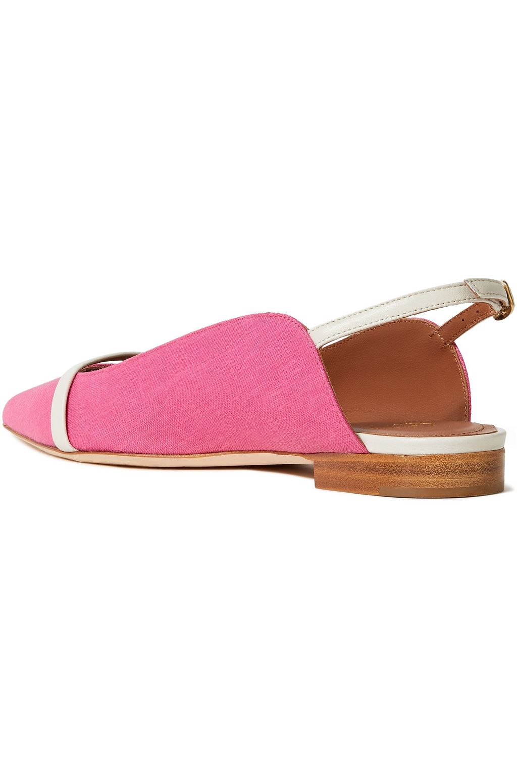 pointed leather slingback flats