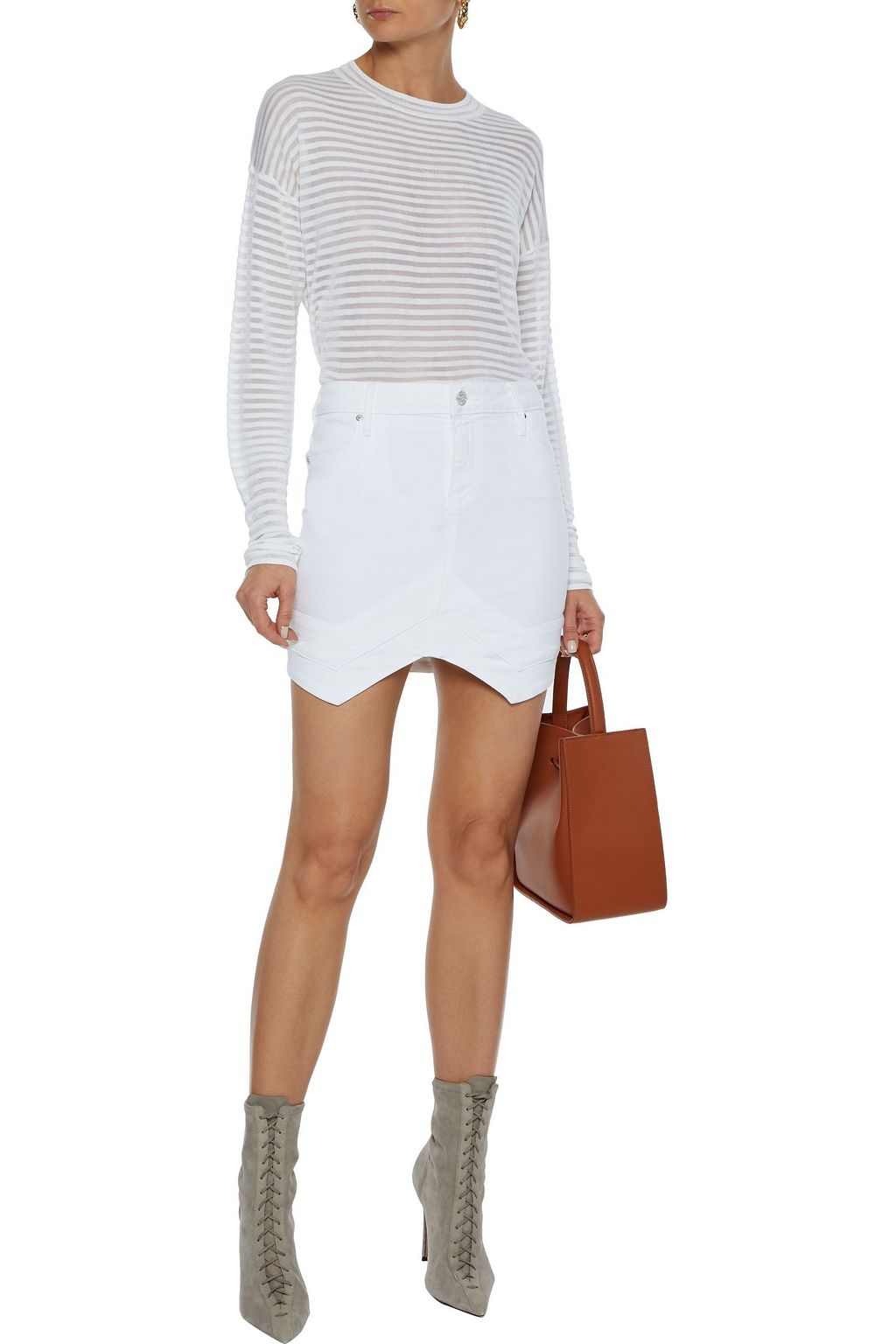 RTA Tempest denim mini skirt