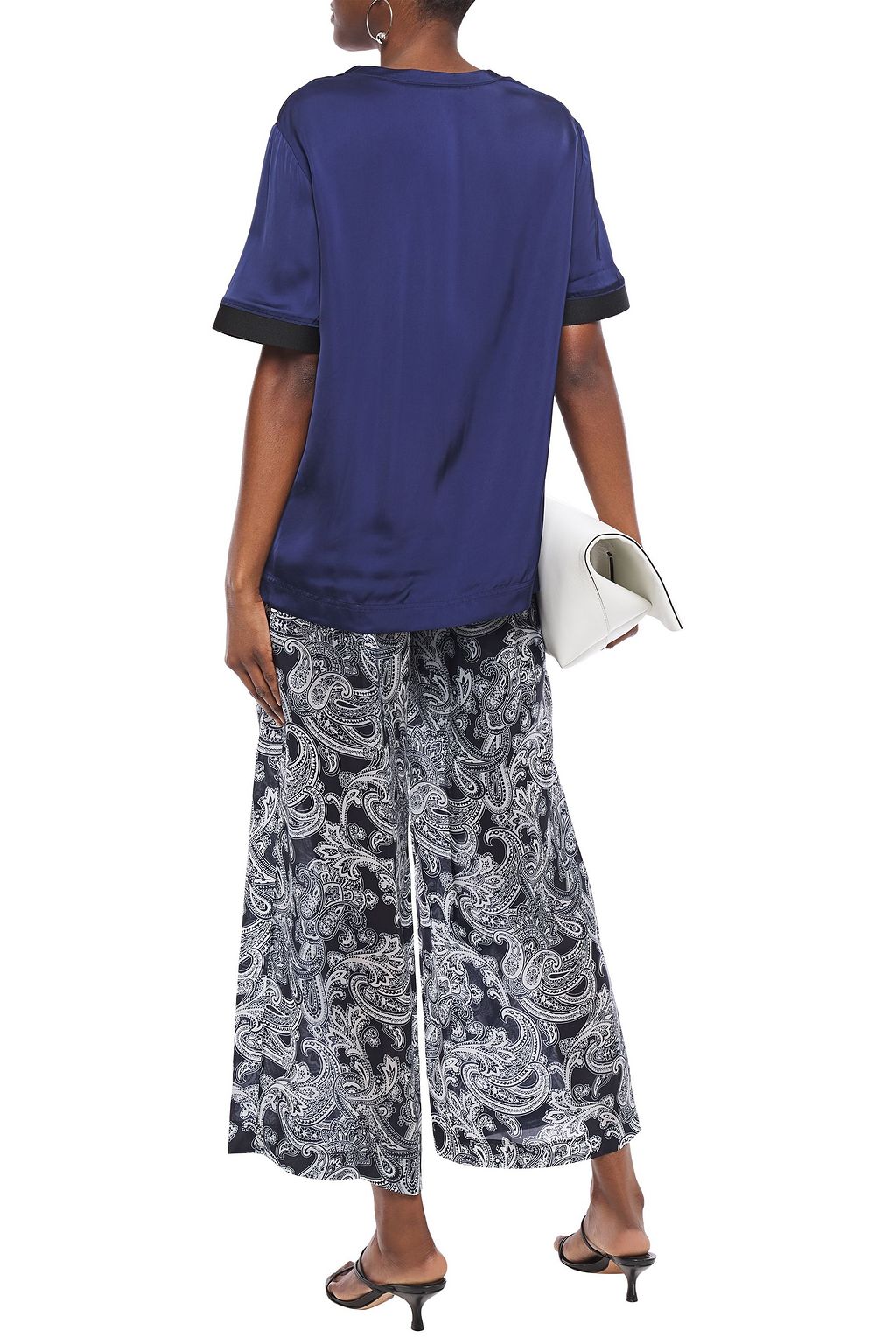 ACNE STUDIOS Tennessee printed chiffon wide-leg pants
