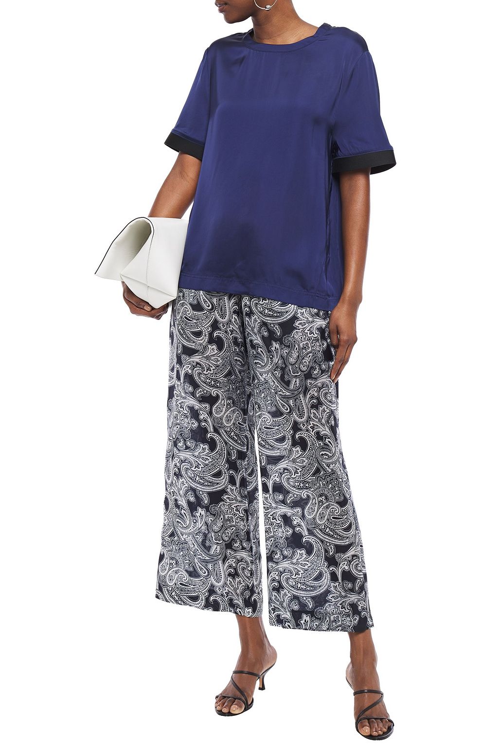 ACNE STUDIOS Tennessee printed chiffon wide-leg pants