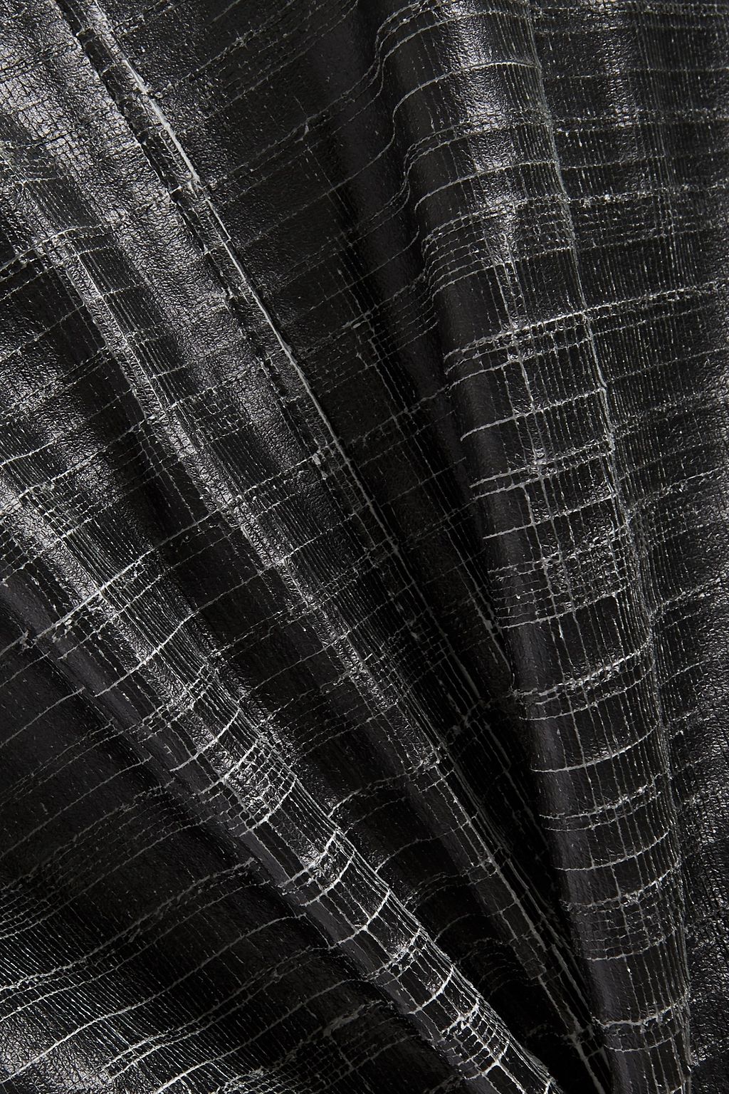 IRO Griez cracked-leather bomber jacket