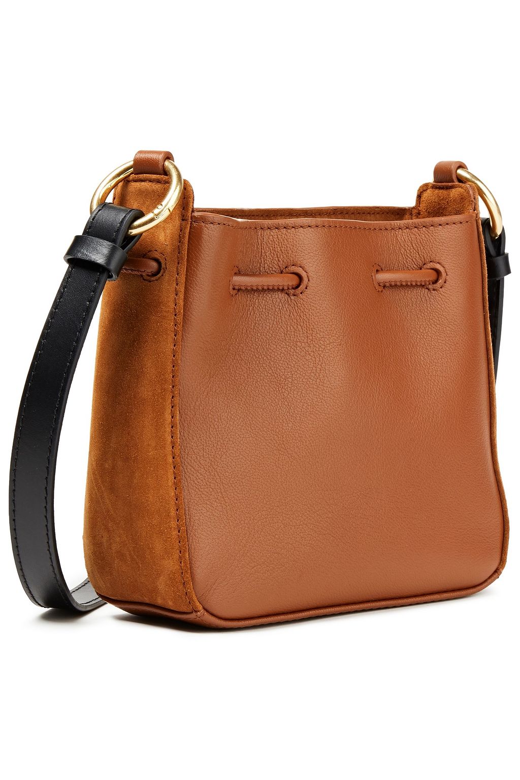 SEE BY CHLOÉ Tony leather-paneled suede bucket bag