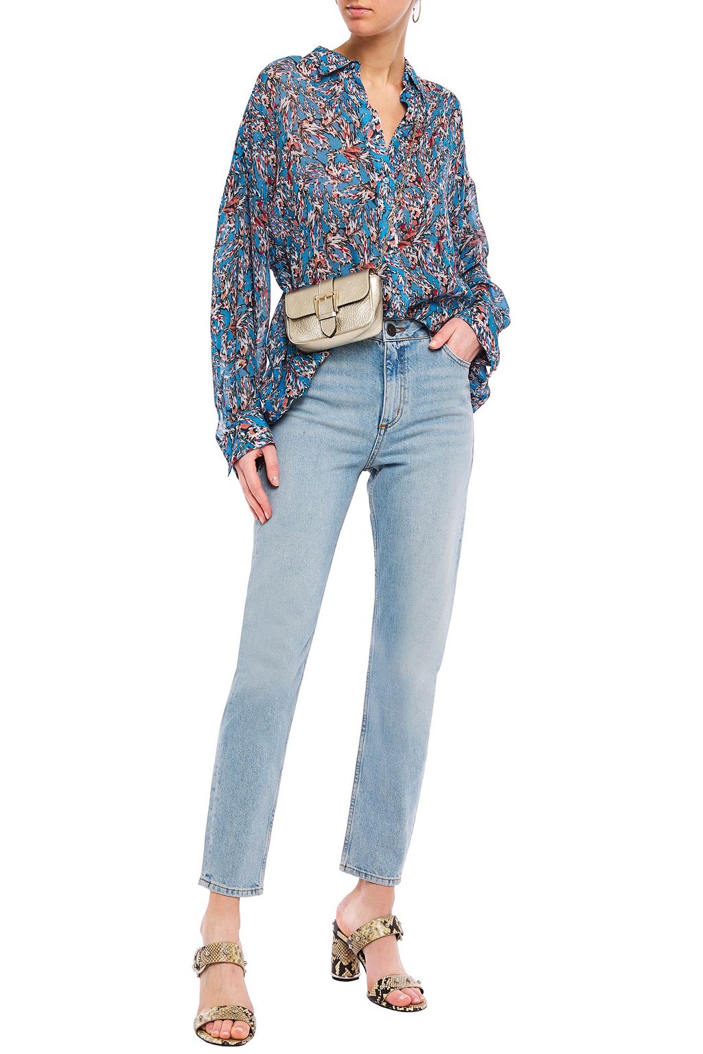 IRO Printed georgette blouse