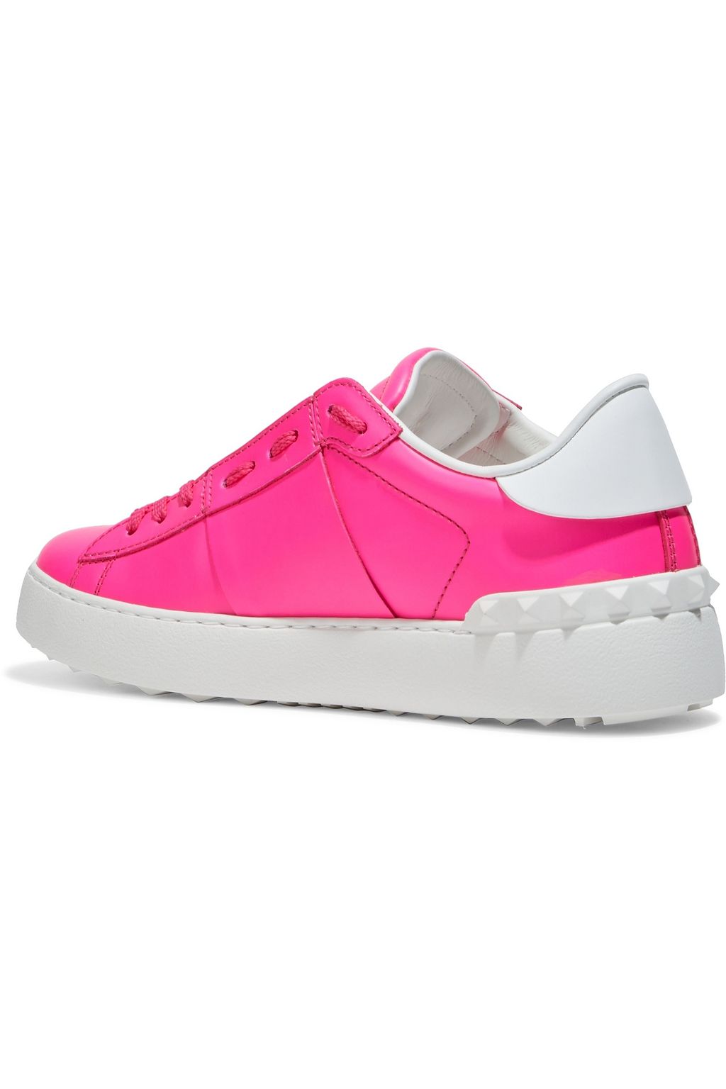 VALENTINO GARAVANI VLTN Open printed leather sneakers