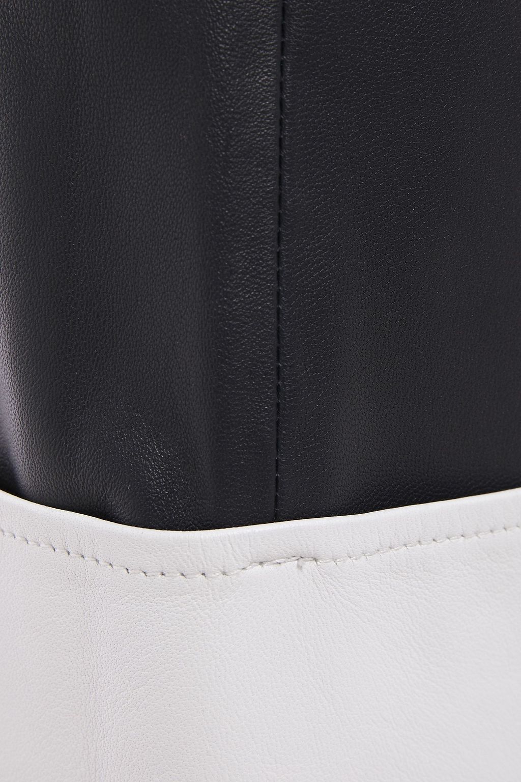 STAND STUDIO Alvina two-tone leather straight-leg pants