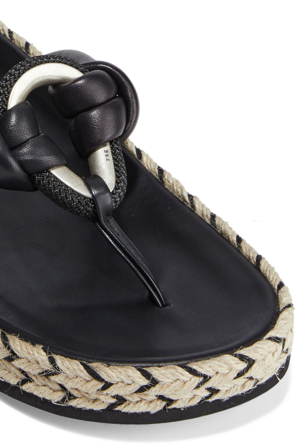 RAG & BONE Eva embellished leather espadrille sandals